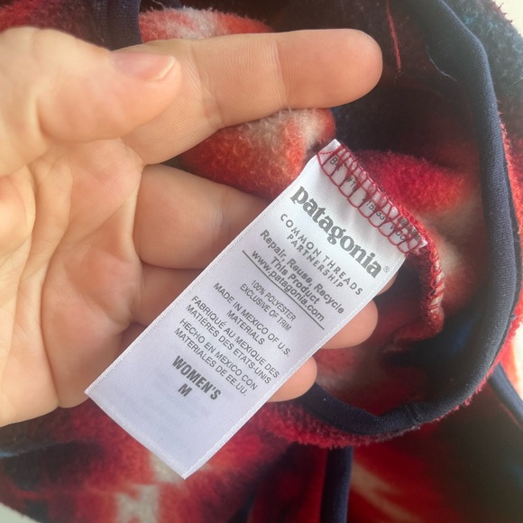 Patagonia Synchilla Womens Wild Desert Aztec Snap T Fleece Pullover Medium - Picture 8 of 9